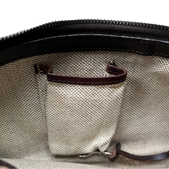 Dooney & Bourke Tan & Brown Signature Logo Maxi Quilt Baguette Shoulder Bag - Picture 13 of 15